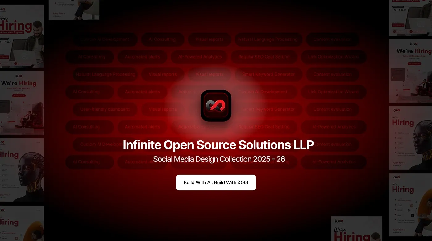 Infinite Open Source Solutions LLP social media design collection 2025-26 cover