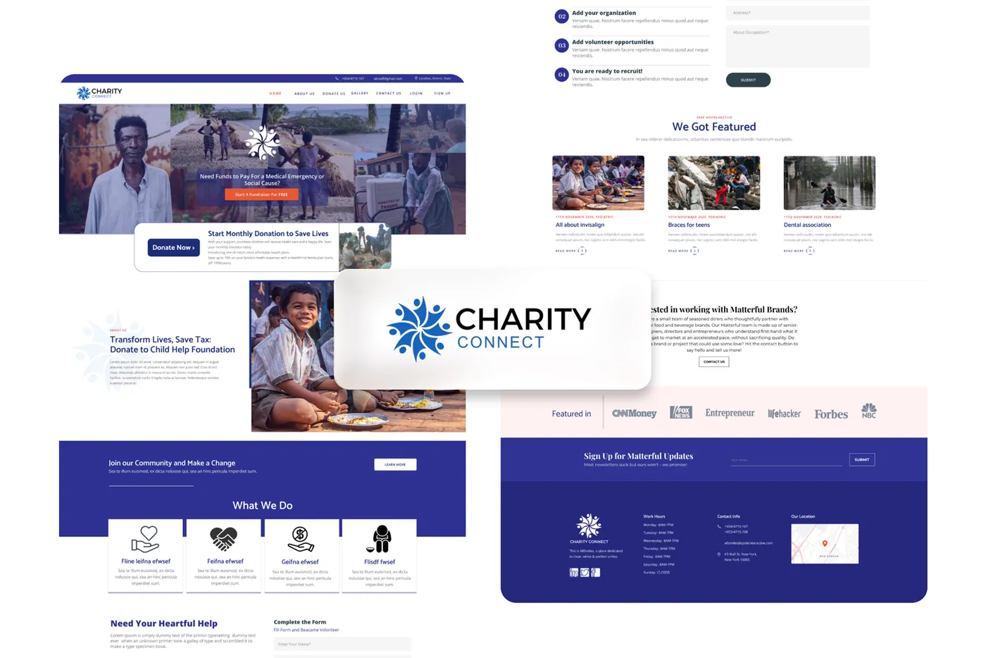 Charity Donation Page Design – Non-profit, UI design project by Punya Jayarajan