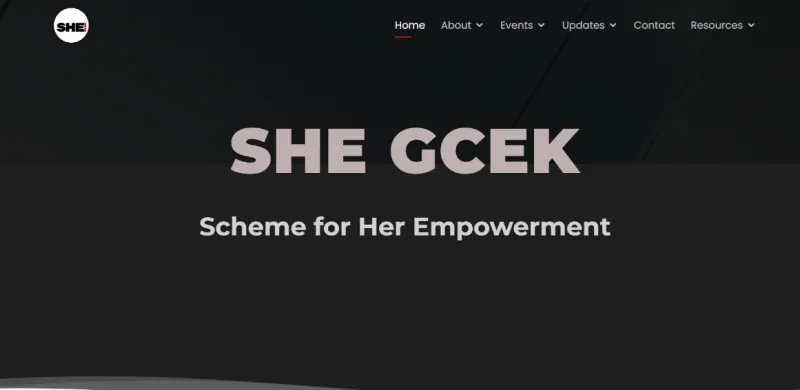 SHE GCEK homepage hero: Scheme for Her Empowerment